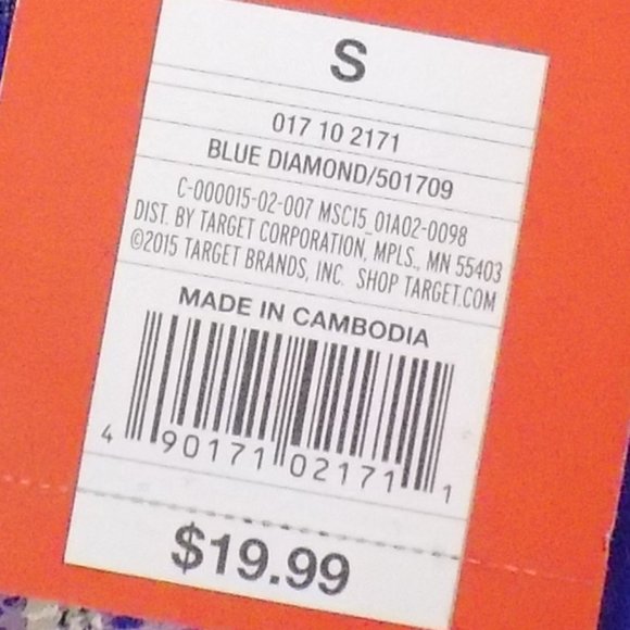 Mossimo Supply Co. Blue Diamond Graphic Sweatpants Size S/P NEW WITH TAGS - Picture 6 of 7